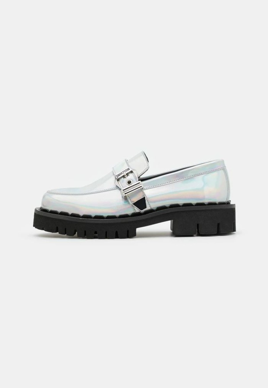 * | Moschino Slip-Ons Multi-Coloured/Metallic Grey