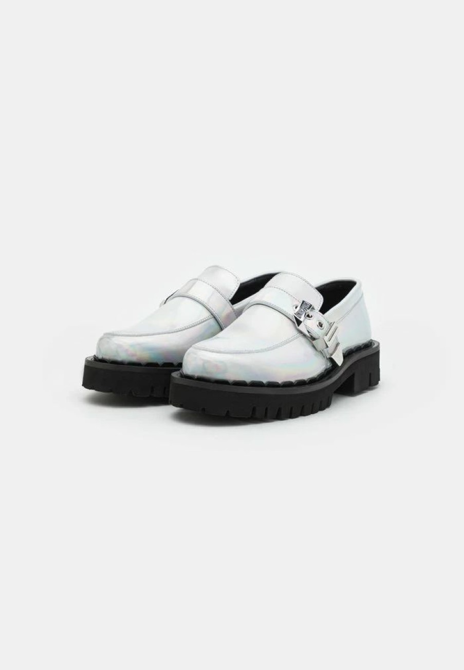 * | Moschino Slip-Ons Multi-Coloured/Metallic Grey