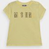 * | Moschino Unisex Print T-Shirt Yellow