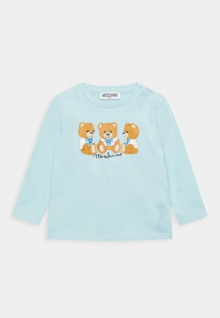 * | Moschino Unisex Long Sleeved Top Baby Sky Blue