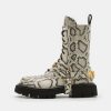 * | Moschino Lace-Up Boots Roccia