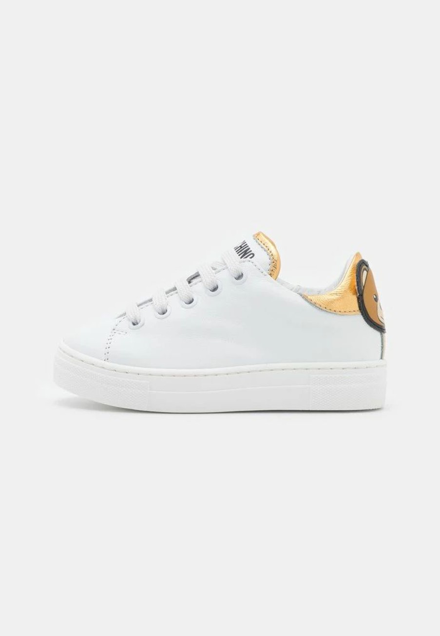 * | Moschino Unisex Trainers White/Gold