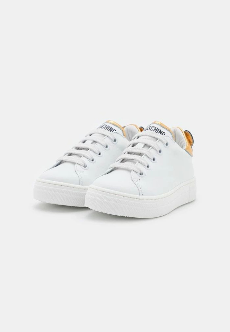 * | Moschino Unisex Trainers White/Gold