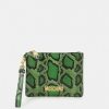 * | Moschino Logo Unisex Clutch Green