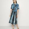 * | Moschino Unitard Shirt Dress Light Blue