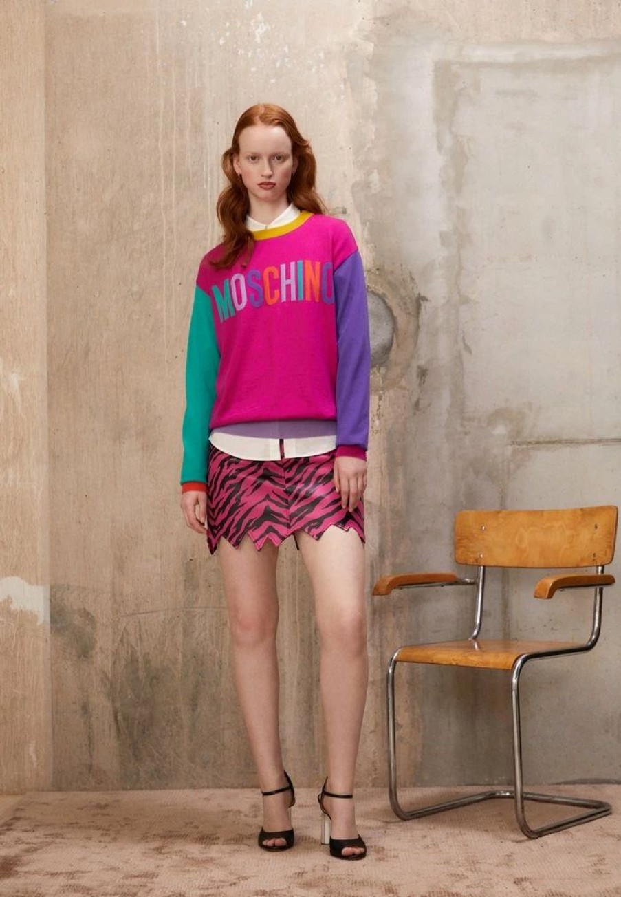 * | Moschino Color Block Jumper Violet