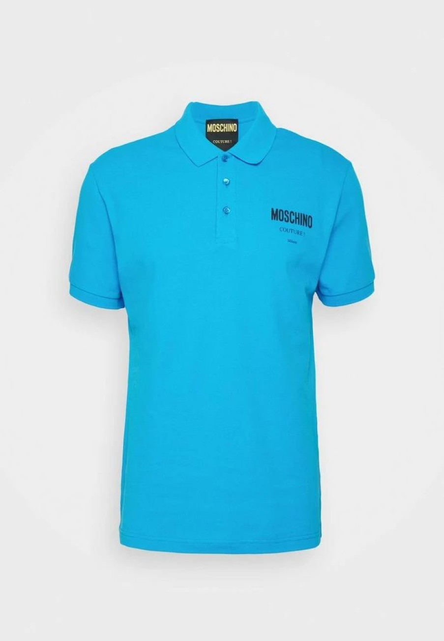 * | Moschino Upper Body Garment Polo Shirt Fantasy Light Blue