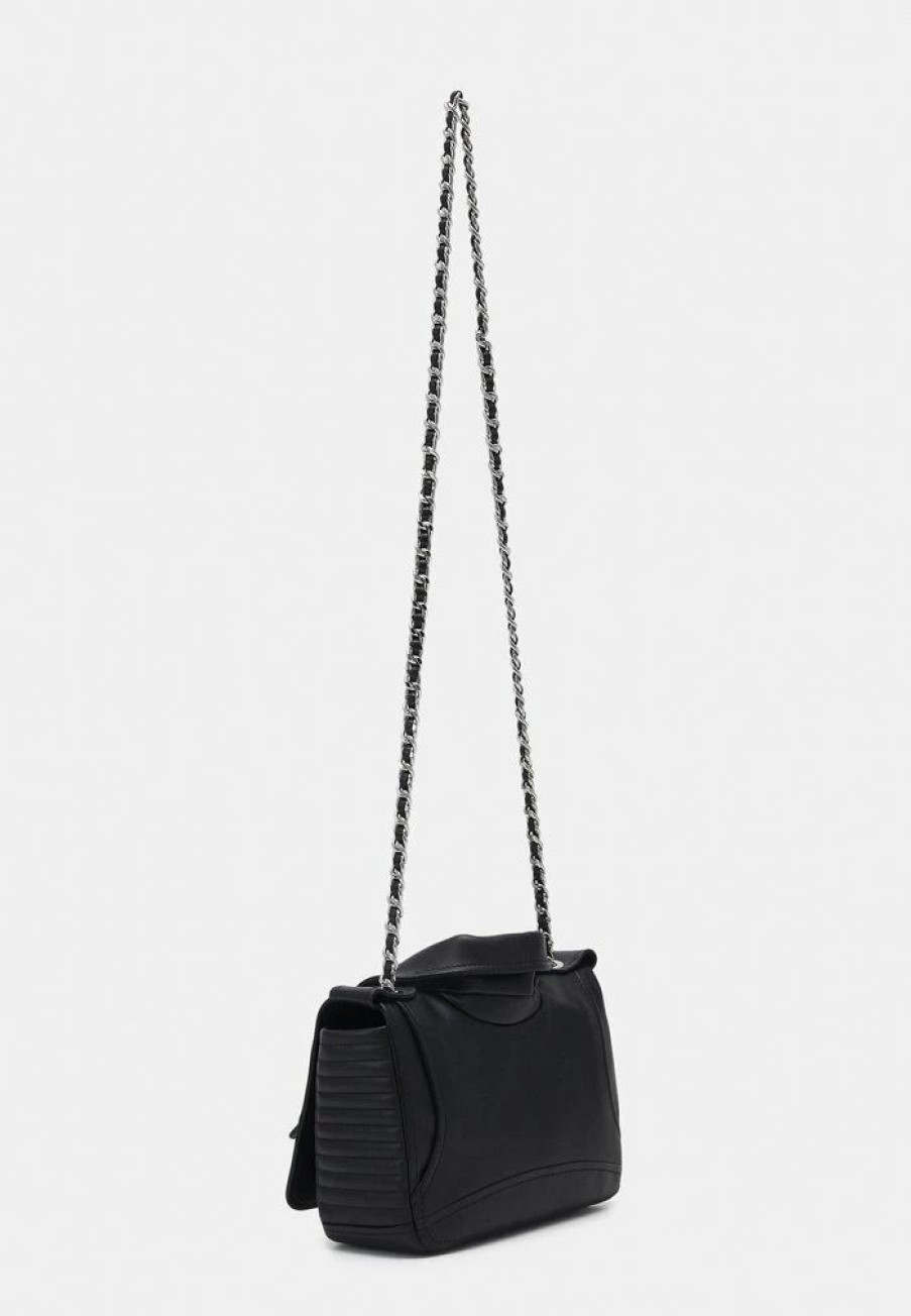 * | Moschino Biker Bag Shoulder Bag Handbag Black