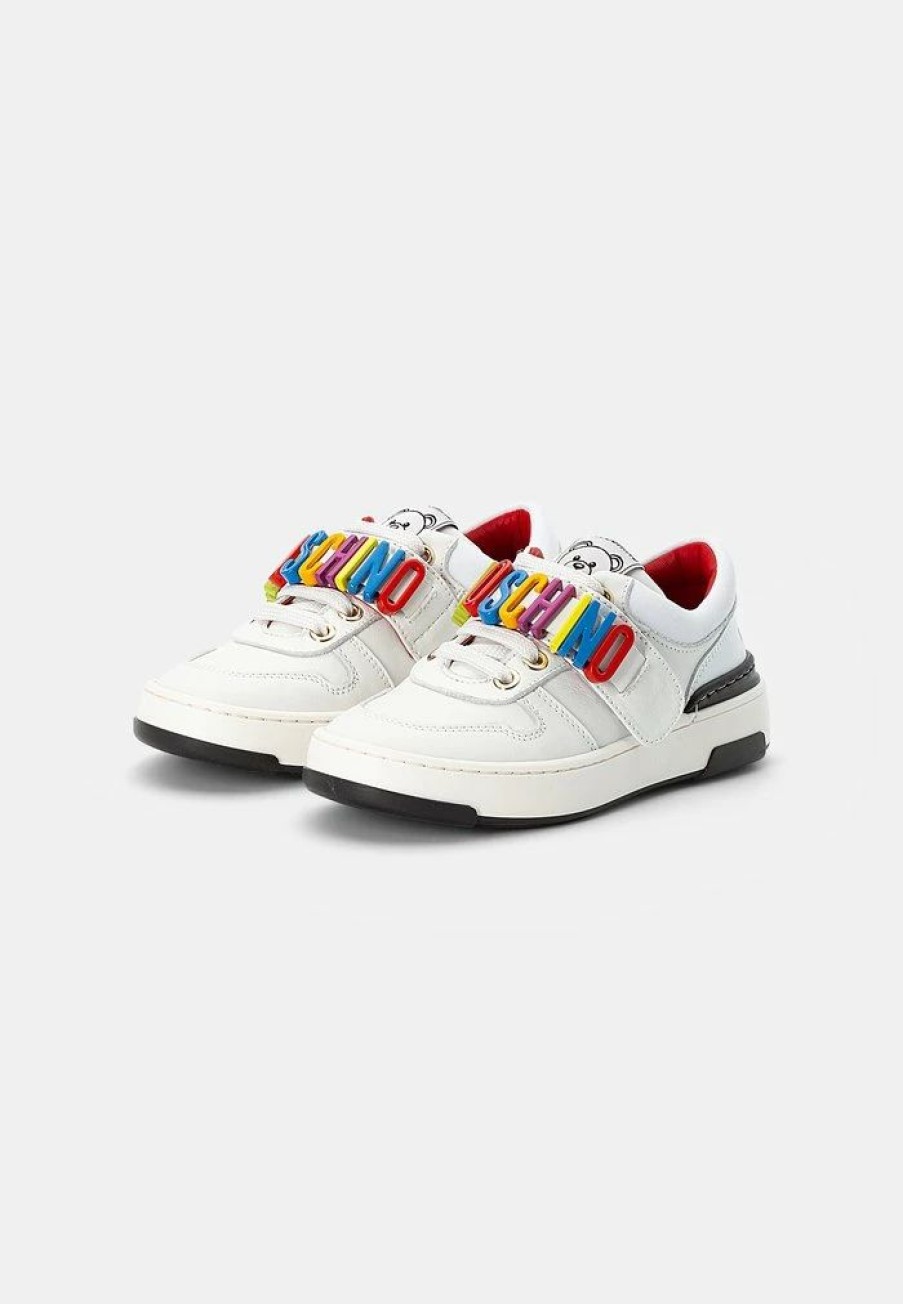 * | Moschino Trainers White/Multicolor Lettering