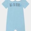 * | Moschino Romper With Gift Box Unisex Jumpsuit Baby Sky Blue