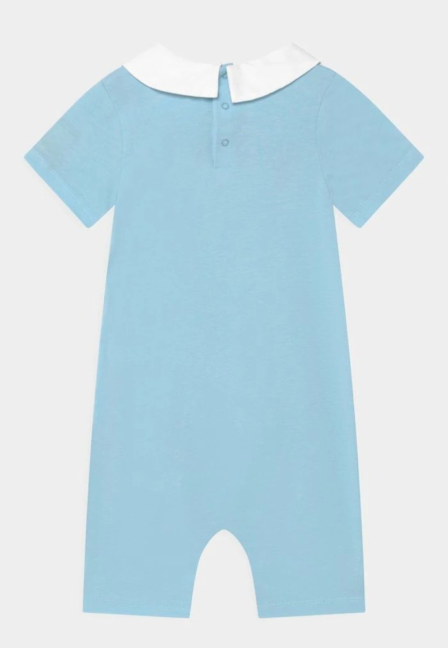 * | Moschino Romper With Gift Box Unisex Jumpsuit Baby Sky Blue