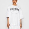 * | Moschino Unitard Jersey Dress White