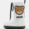 * | Moschino Teddy Bear Patch Unisex Winter Boots White