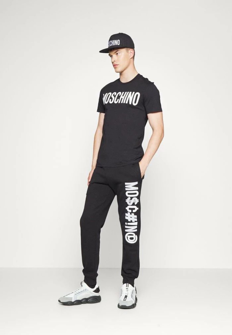 * | Moschino Print T-Shirt Black