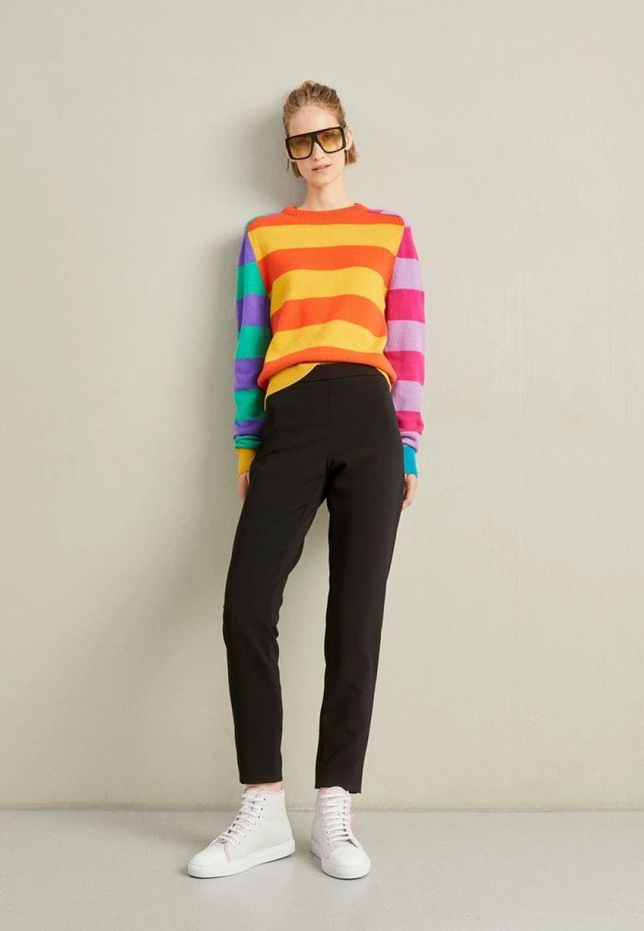 * | Moschino Color Block Jumper Yellow/Orange/Purple