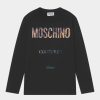 * | Moschino Unisex Long Sleeved Top Black