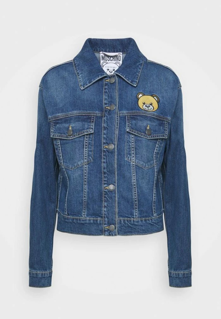 * | Moschino Teddy Bear Denim Jacket Blue