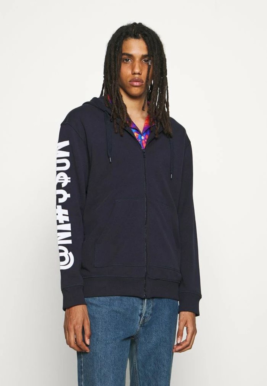 * | Moschino Zip-Up Sweatshirt Blue