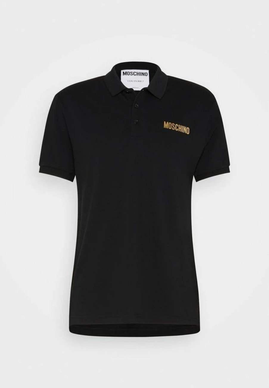 * | Moschino Upper Body Garment Polo Shirt Black