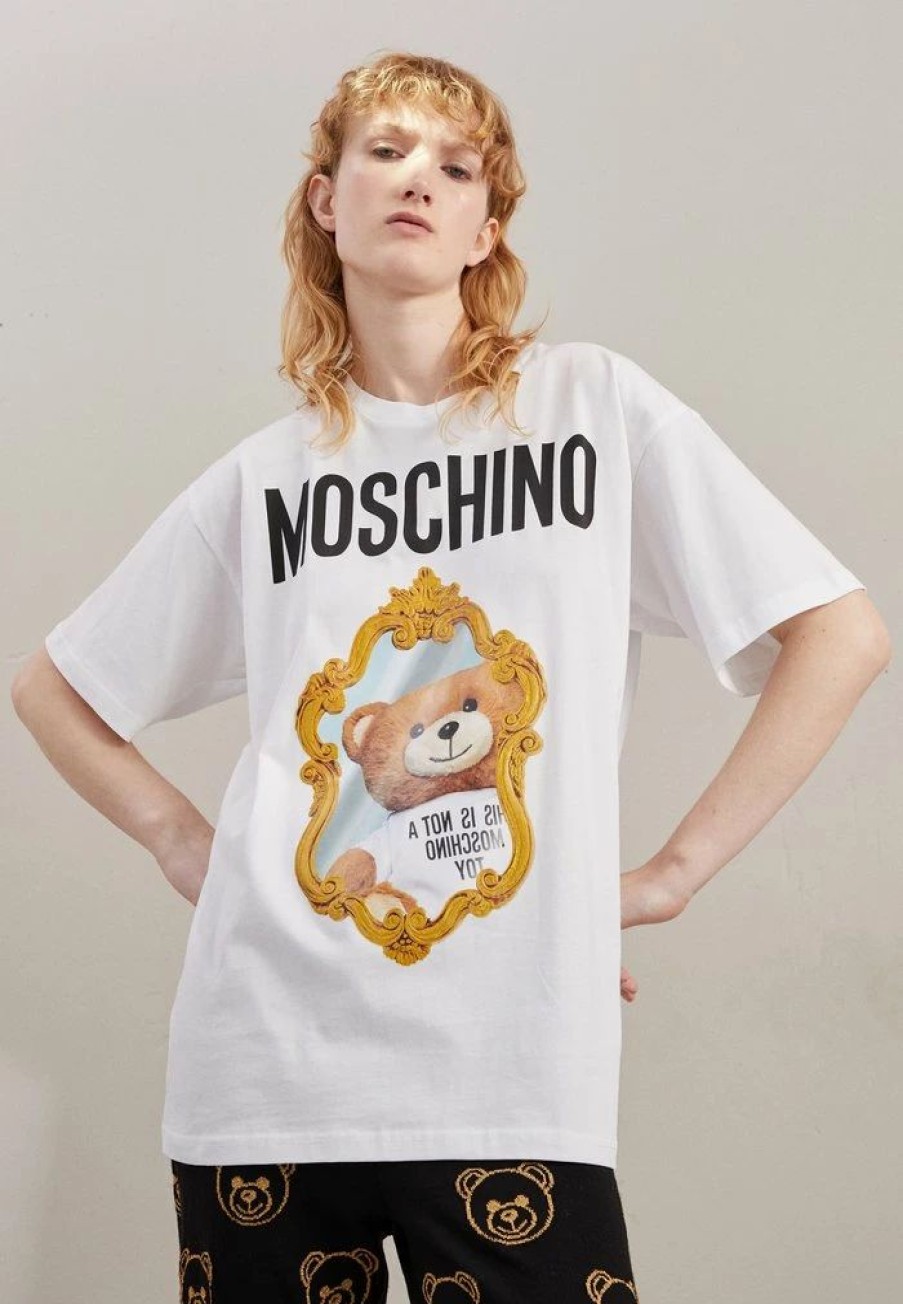 * | Moschino Print T-Shirt White