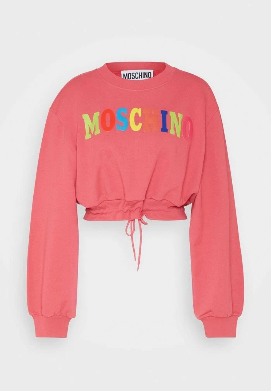 * | Moschino Logo Sweatshirt Fucsia