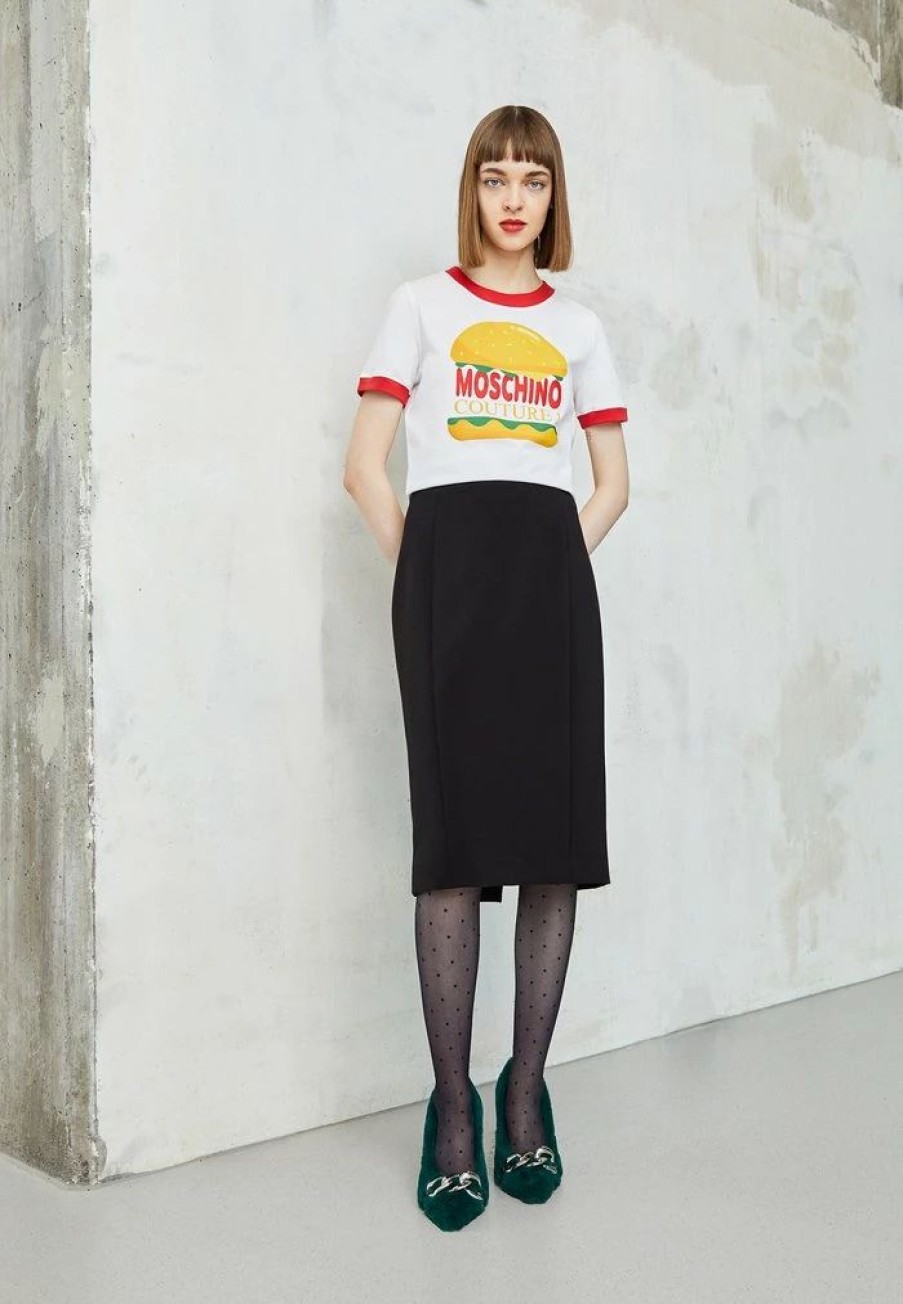 * | Moschino Diner Group Print T-Shirt White