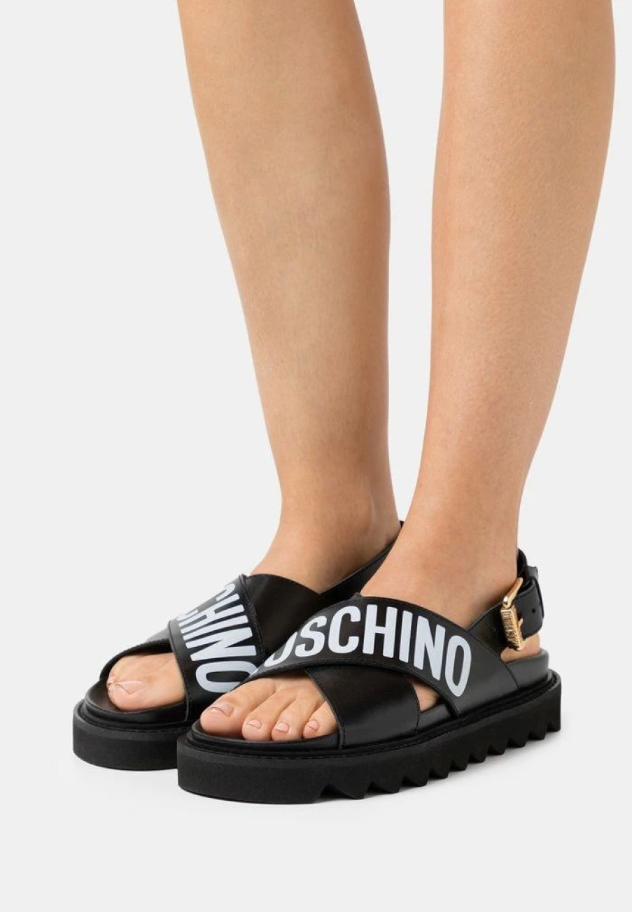 * | Moschino Platform Sandals Nero