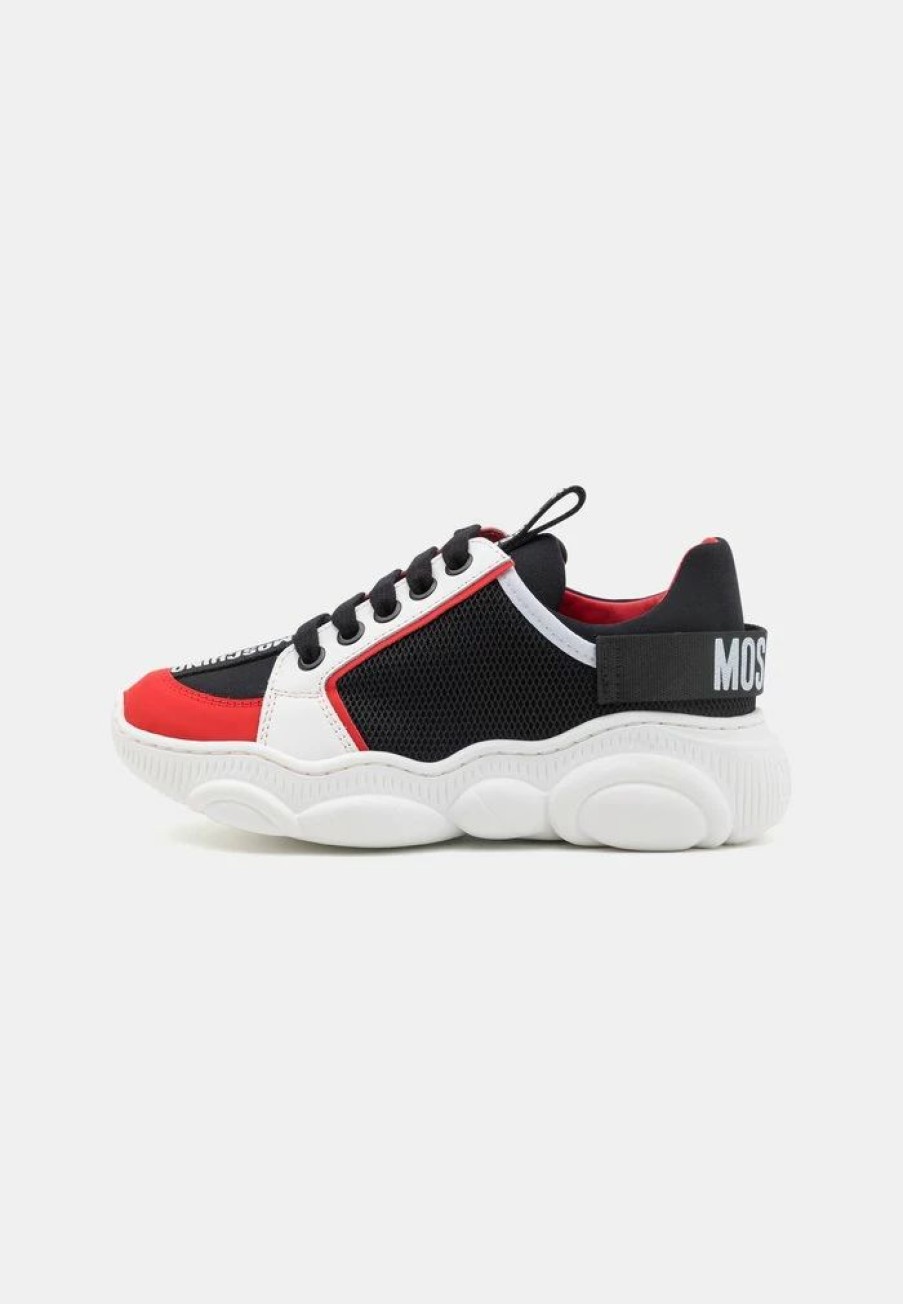 * | Moschino Unisex Trainers White/Red