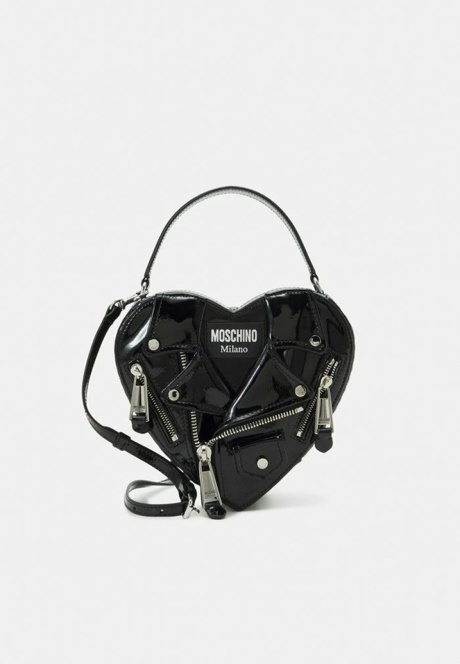 * | Moschino Biker Bag Shoulder Bag Handbag Fantasy Black