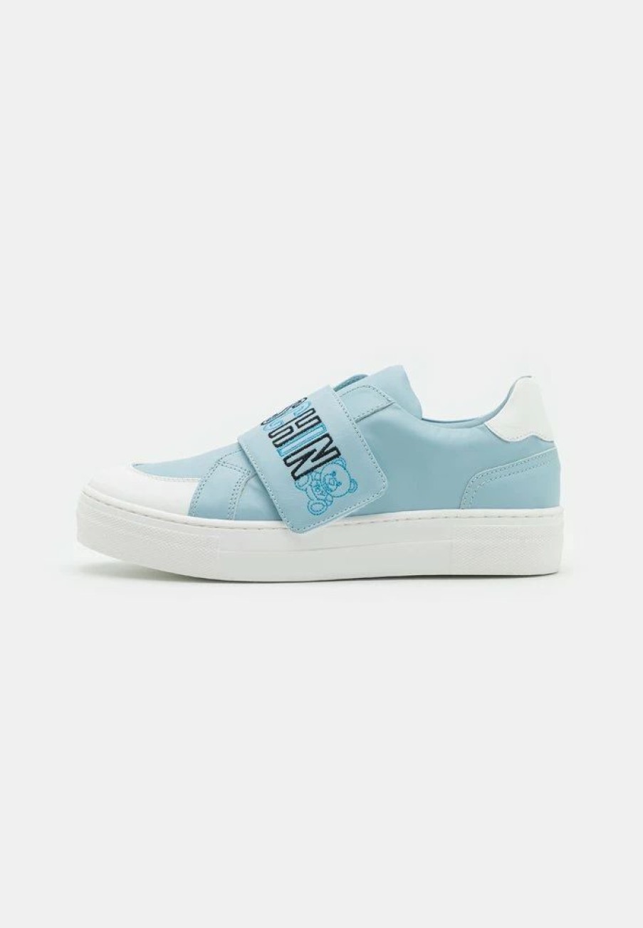 * | Moschino Unisex Trainers Sky Blue/White