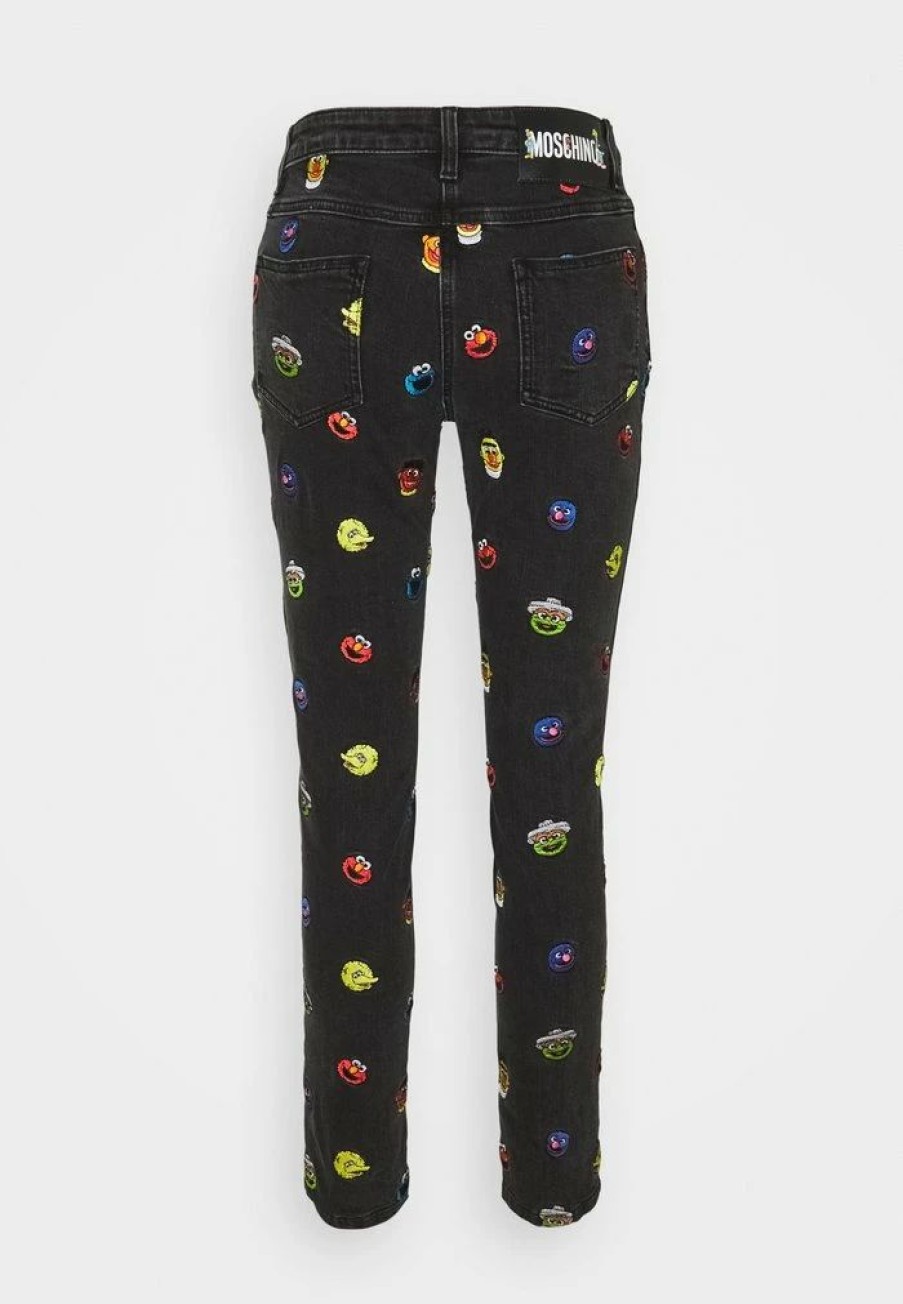 * | Moschino Sesame Street Trousers Jeans Tapered Fit Black