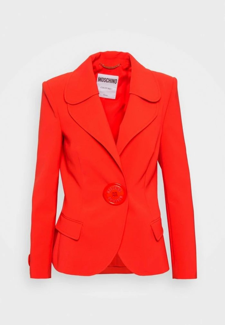 * | Moschino Macro Buttons Blazer Red