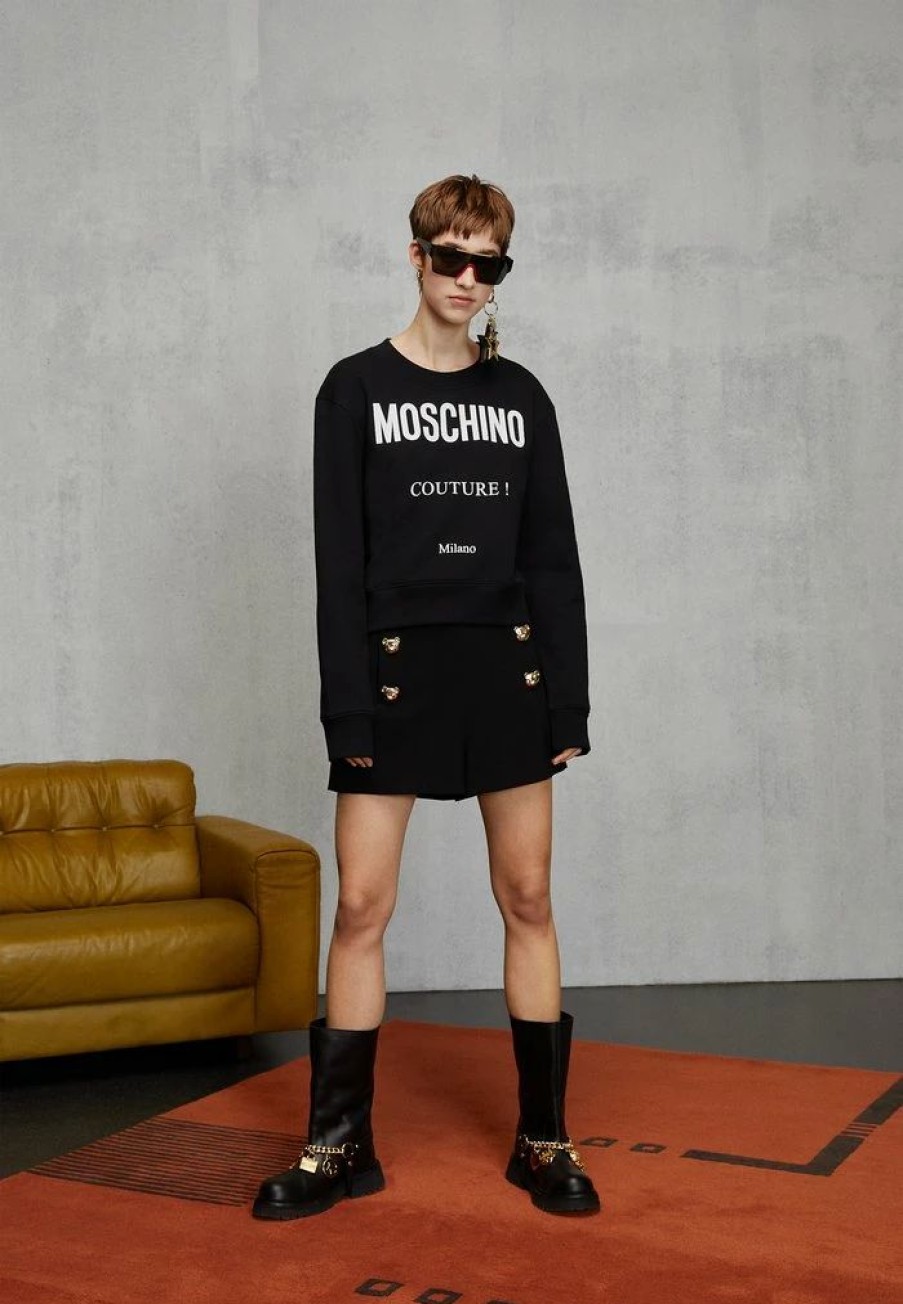 * | Moschino Teddy Buttons Shorts Black