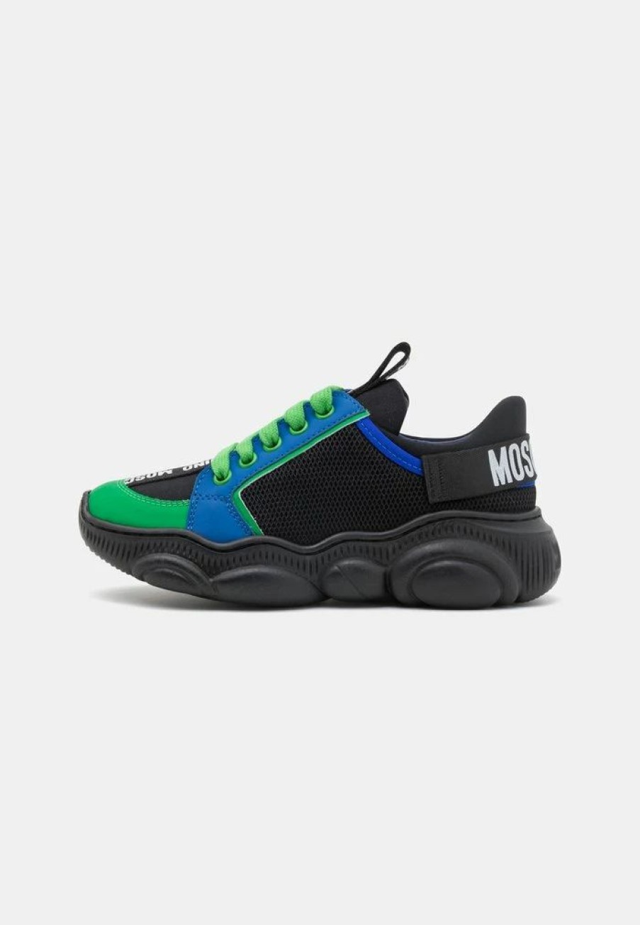 * | Moschino Unisex Trainers Black/Green