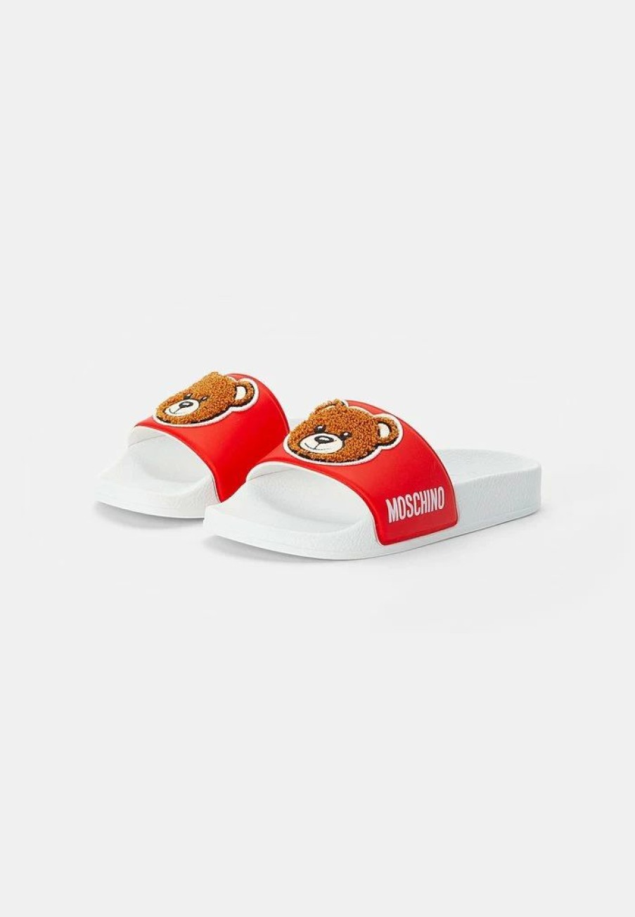 * | Moschino Mules Red/White