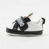 * | Moschino Newborn Strap Teddy Patch Unisex First Shoes White/Black