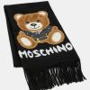 * | Moschino Bear Scarf Unisex Foulard Noir