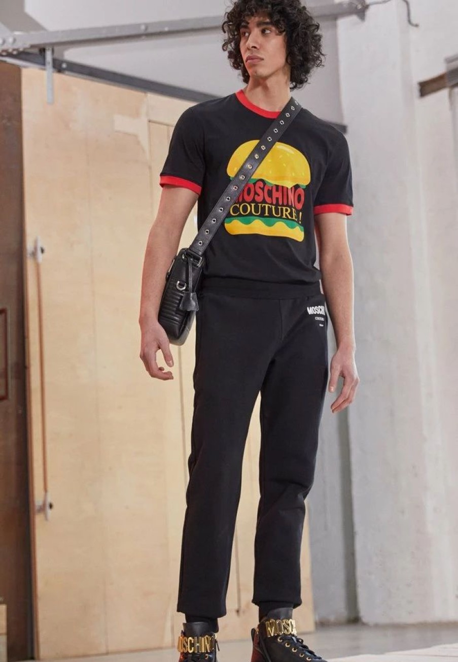 * | Moschino Print T-Shirt Black