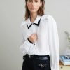 * | Moschino Blouse Button-Down Blouse Fantasy White