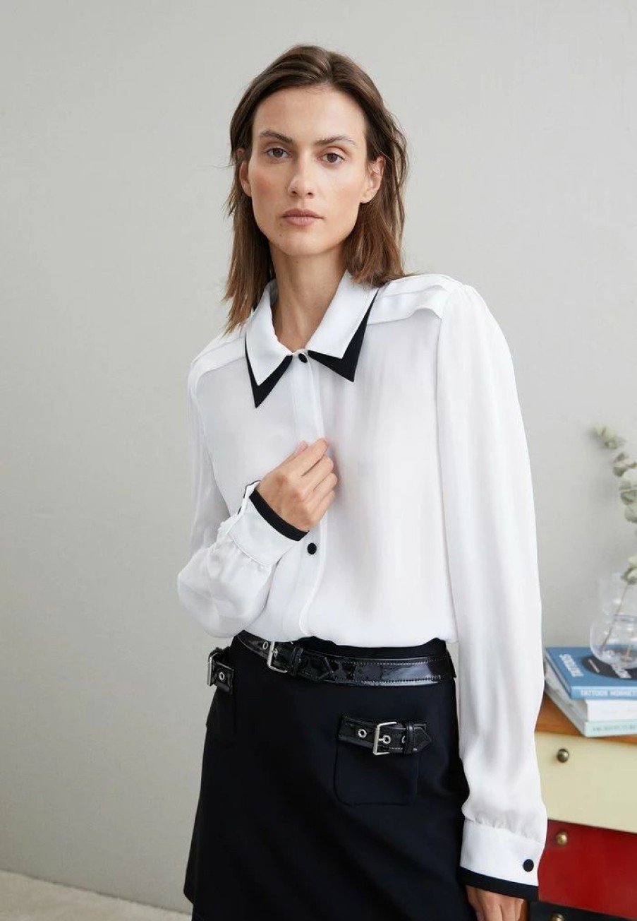 * | Moschino Blouse Button-Down Blouse Fantasy White