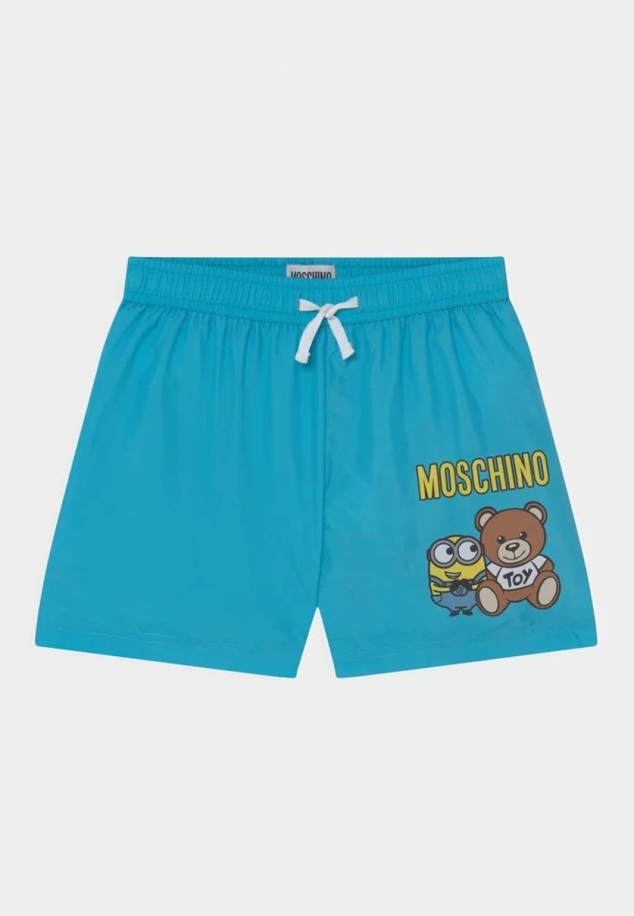 * | Moschino Swim Minions Unisex Swimming Shorts Aquarius Blue