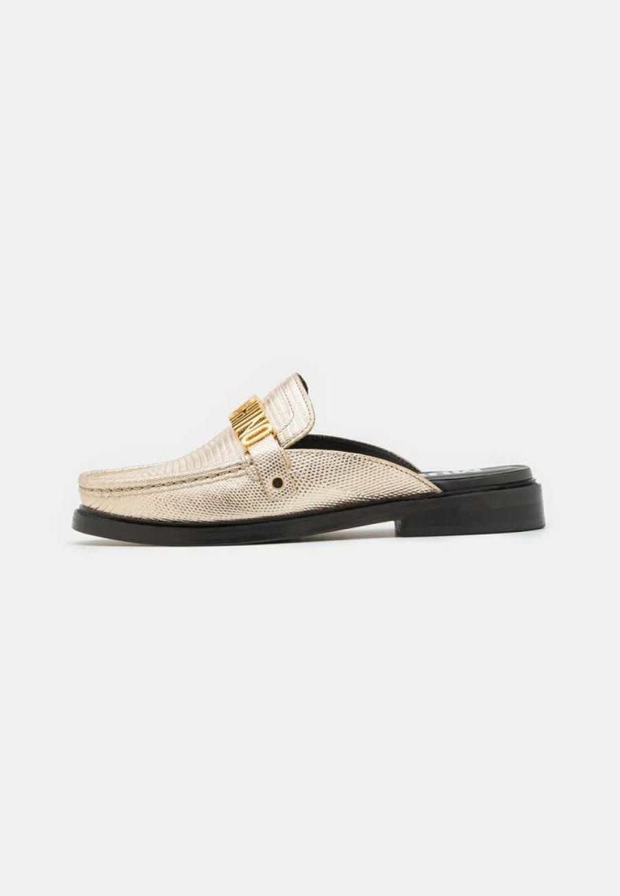 * | Moschino Mules Platino