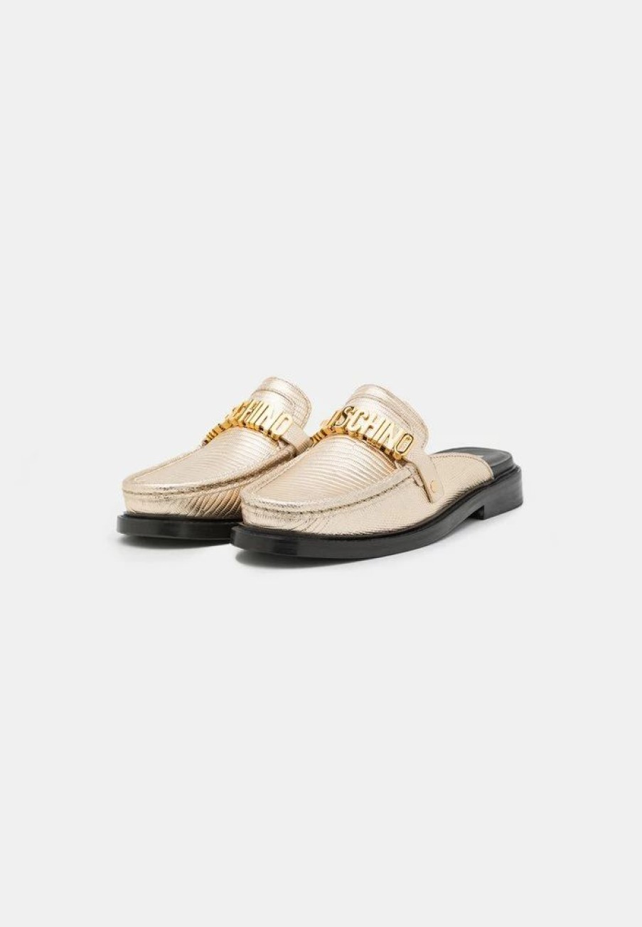 * | Moschino Mules Platino