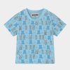 * | Moschino Unisex Print T-Shirt Light Blue