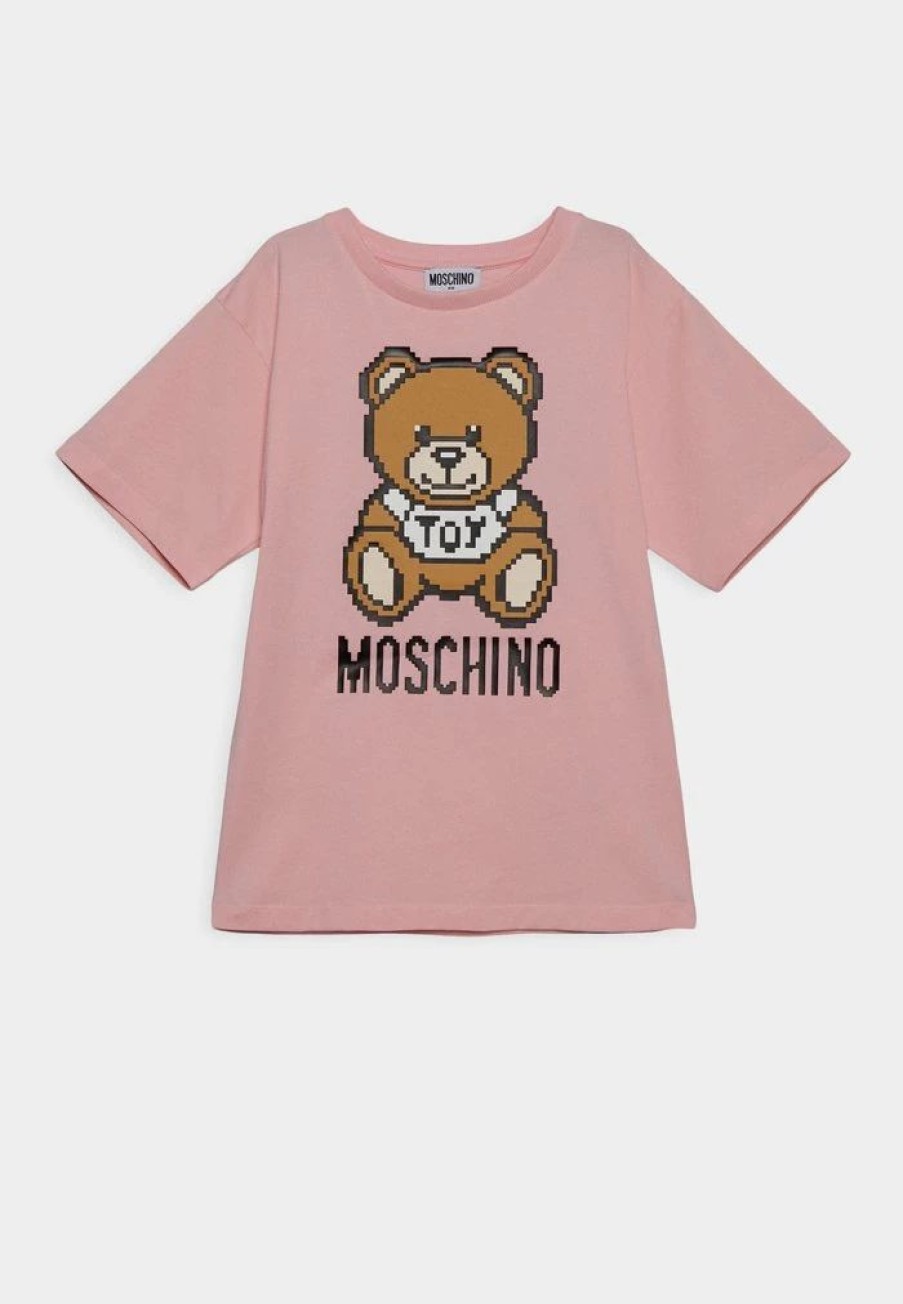 * | Moschino Maxi Unisex Print T-Shirt Sugar Rose