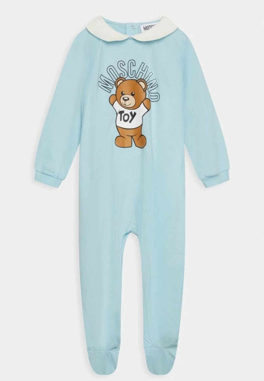 * | Moschino Babygrow With Gift Box Unisex Pyjamas Baby Sky Blue