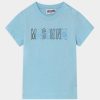 * | Moschino Unisex Print T-Shirt Baby Sky Blue