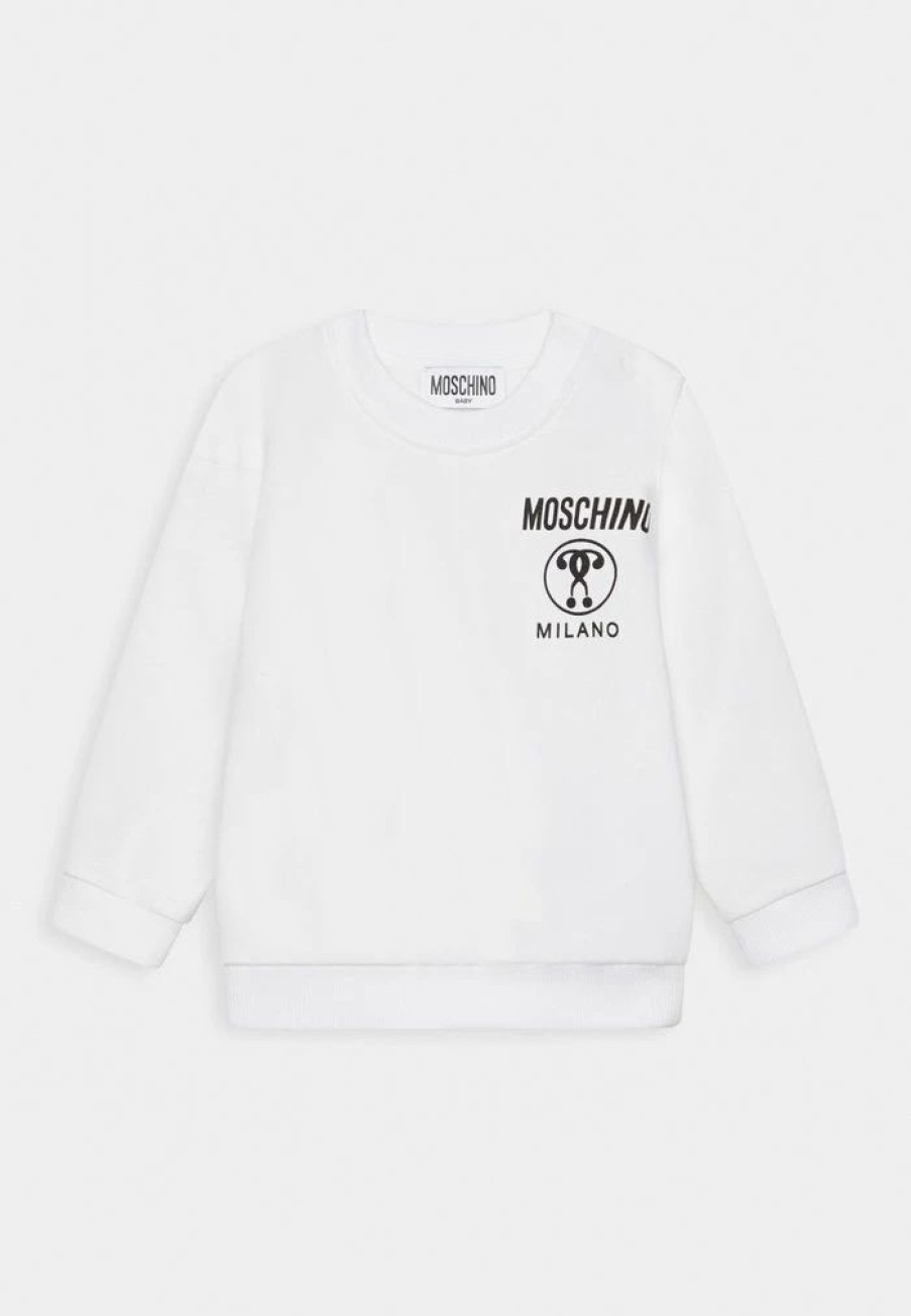 * | Moschino Addition Unisex Sweatshirt Optical White