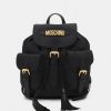 * | Moschino Lettering Back Pack Rucksack Black