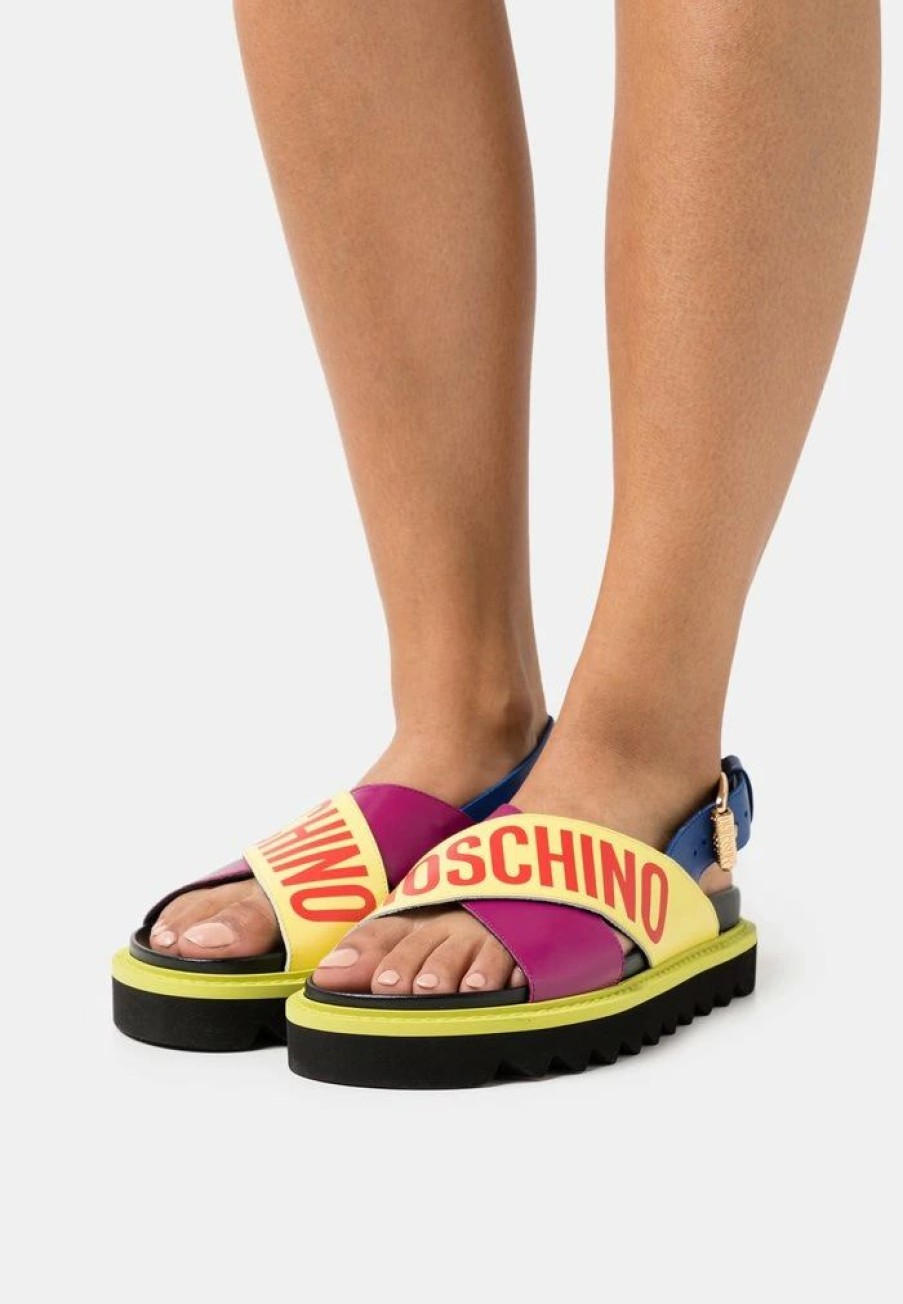 * | Moschino Platform Sandals Fantasy Color